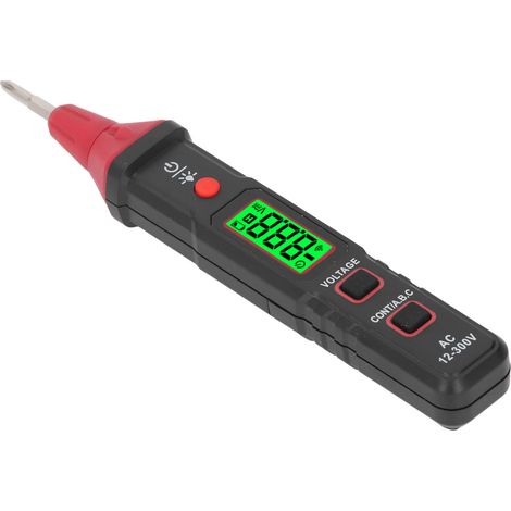 Testeur de tension AC12-300V, détecteur de phase NCV, stylo détecteur de tension avec écran LCD, signal sonore et lumineux (1/5)