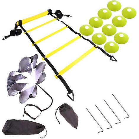 Échelle d'agilité, parachute de vitesse, kit d'entraînement, équipement sportif (1/4)