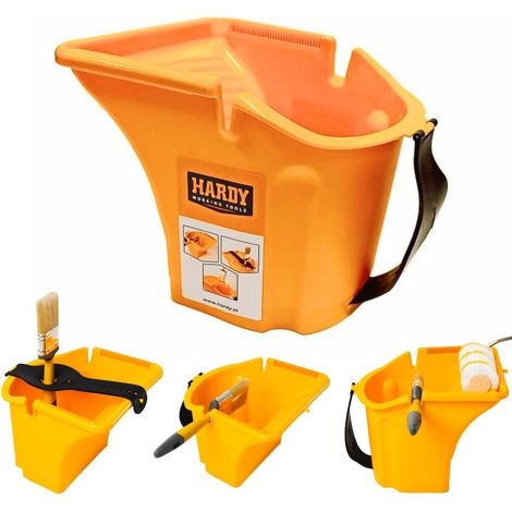 Vassoio per pittura a mano resistente, 19,5 cm x 24 cm, giallo, versatile, ergonomico. (1/5)