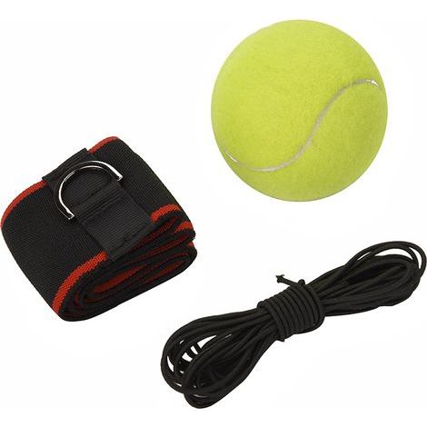 Ballon d'exercice de boxe pour adultes, avec bandeau, équipement pour l'entraînement de vitesse (bande noire) (1/5)