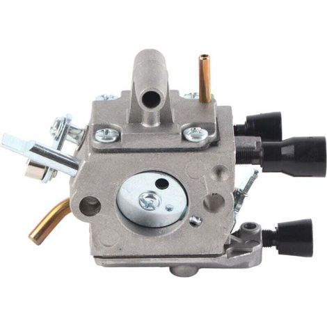 Carburatore di ricambio ad alte prestazioni per decespugliatori FS120, FS200 e FS250, colore argento, 3,15 x 2,45 pollici - Crezuo