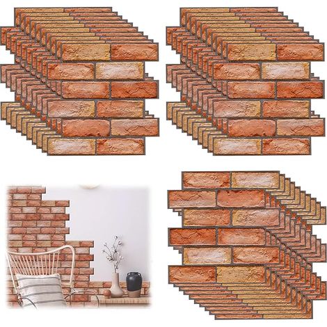 3D Brick Wall Stickers, 30 x 30 cm Stone Wall Sticker, PVC Wall Sticker, Wall Panels, Decorative Wall Panels (1/5)