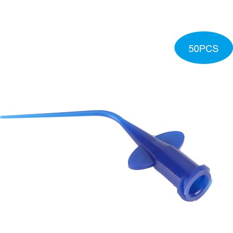 Lot de 50 embouts jetables pour irrigation dentaire, blanchiment des dents, résine flexible, aiguille souple, hygiène bucco-dentaire (1/5)