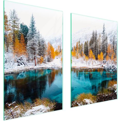 PLAQUE DE PROTECTION EN VERRE POUR CUISINE 65x52 VUE (1/5)