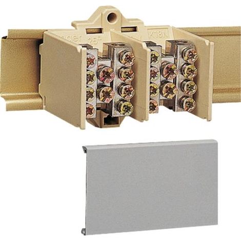 Bloc jonction 2 Pôles 2X25 + 4X16 + couvercle de protection HAGER K023