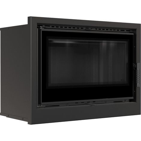 Kamin-Kassette KRATKI ARKE 80 12 kW Ø 200 schwarz Verkleidung (1/4)