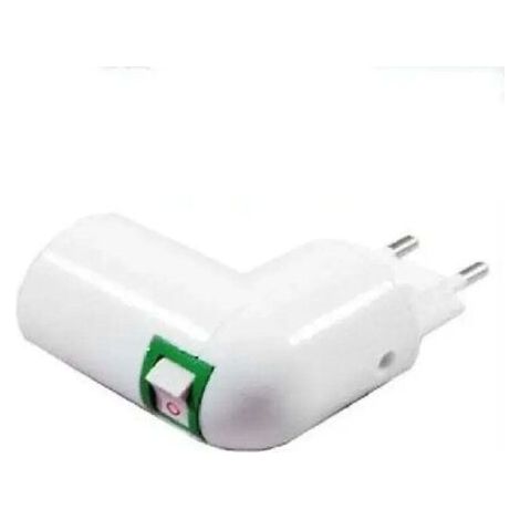Adaptateur de douille de lampe E27 ou E14 avec interrupteur - -E14-