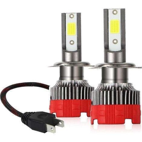 H7 Led Headlight Bulbs 6000k High Beam Low Beam 55w 8000 Lumens Fog