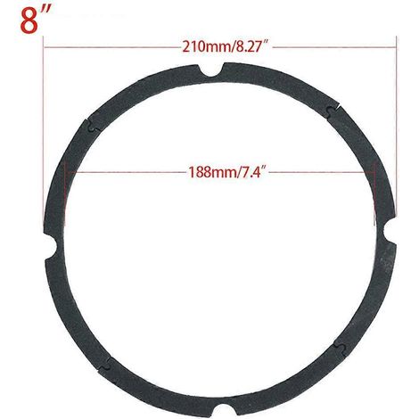 Schaumstoffmatte für Tieftöner, 4 oder 8 Löcher, DIY für Gehäuselautsprecher - D