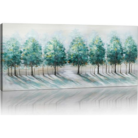 Quadro su Tela Pronto da Appendere 120x50 cm Paesaggio Albero (1/5)