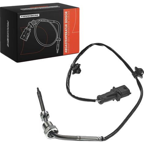 Sensor de temperatura, rosca M14x1.5, cable de 520 mm de longitud, 2 contactos de conector, sensor PTC, carcasa ovalada. (1/5)