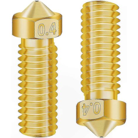 3D-Druckdüsen-Set, 30-teilig aus Kupfermessing, Hotend-Extruderspitzen, Größen 0,2-1,0 mm für 1,75 mm Filament, Drucker. (1/4)