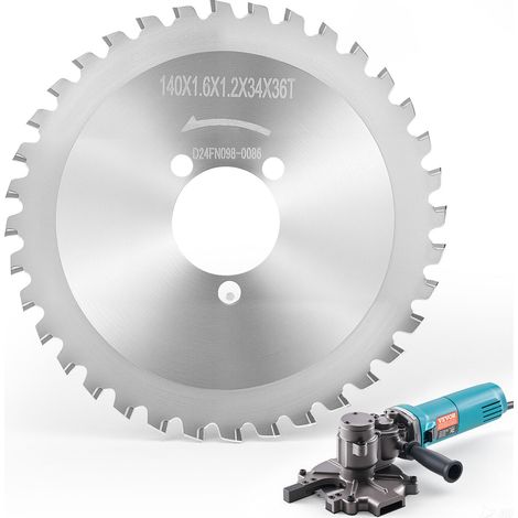 VEVOR Lame de Rechange pour Coupe-barres deArmature Electrique, 36 Dents, Acier Traite Thermiquement Haute Durete, Pointe Alliage Ceramique, Diametre du Trou 34 mm, pour Aluminium, Tuyaux en Cuivre (1/5)