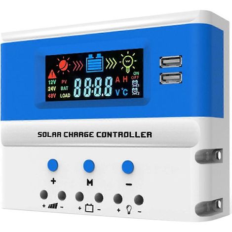 30A 12V 24V PWM Solar-Laderegler Auto-PV-Regler Blau (1/5)