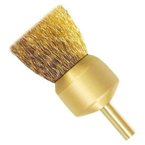 Cepillo de brocha ondulado antichispa latón Ø26 mm ALYCO