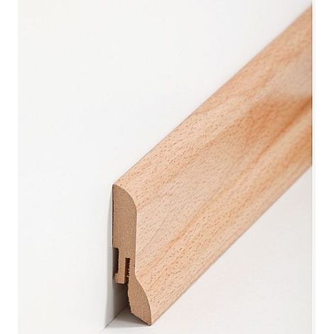Fußleisten / Sockelleisten "München" (MDF foliert / 722.603) - Buche (1/2)
