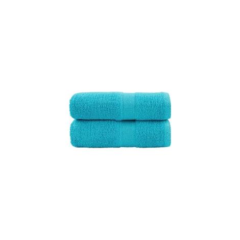 Hochwertige Waschlappen, 2er-Set, türkis, 30 x 30 cm, 600 g/m² - Crezuo