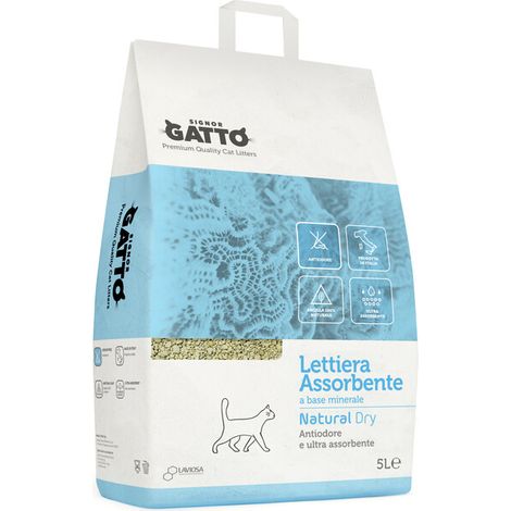 LETTIERA SIGNOR GATTO NATURAL DRY 5 L Q.TA 4