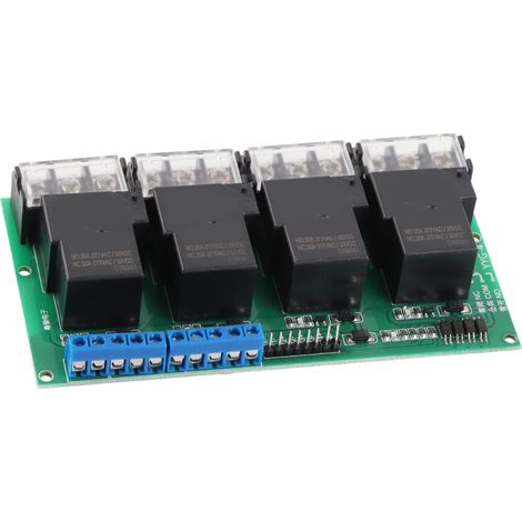 Panneau de commande pour module de relais haute puissance à quatre voies avec isolation par optocoupleur 30 A YYG-4 DC12V (1/5)
