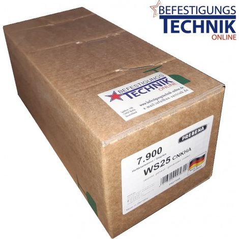 Klammer WS25CNKHA 25mm W5562 für Prebena 4C-WS38 Senco P PS15XP Tjep TW-16/38 Hitachi 5024 KL-56 7,9"-"EN12959
