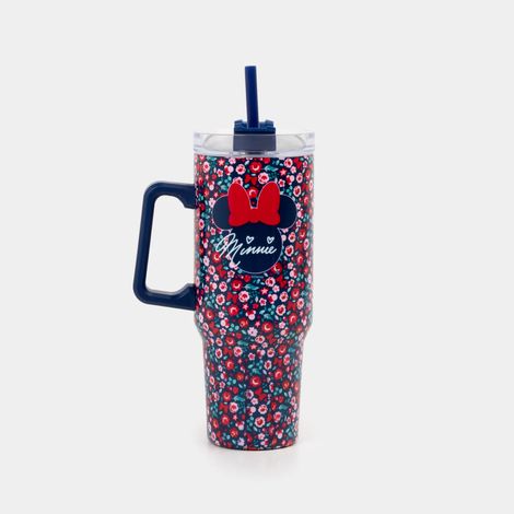 Becher mit Strohhalm – MINNIE – XXL Rambler Becher 1165 ml (1/2)
