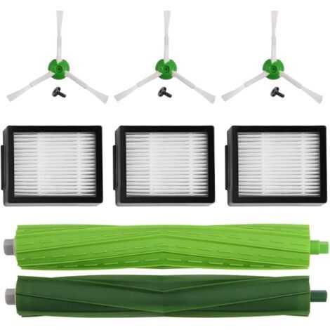Kit di accessori per Roomba i7 i7+ E5 E6 E7 Kit completo di ricambi per pezzi di ricambio, spazzole laterali, filtri, rulli estrattori