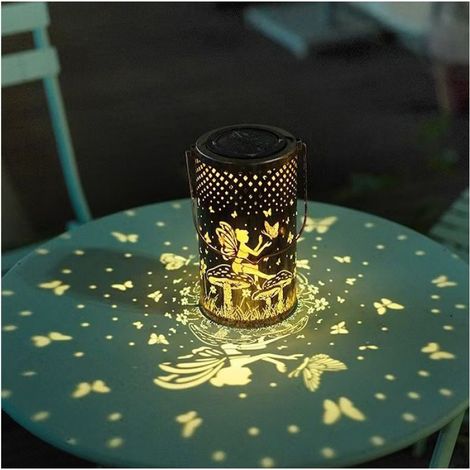 1 Lanterne solaire, Métal, Étanche IP65, LED, Jardin, Terrasse (1/5)