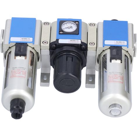 Filtre Régulateur Lubrificateur 1/2" GC300-15 pour Compresseur Pneumatique (1/5)