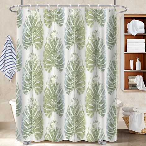 Rideau de bain en polyester 180x180 Étanche bâche de douche pour décoration salle de bain (1/5)