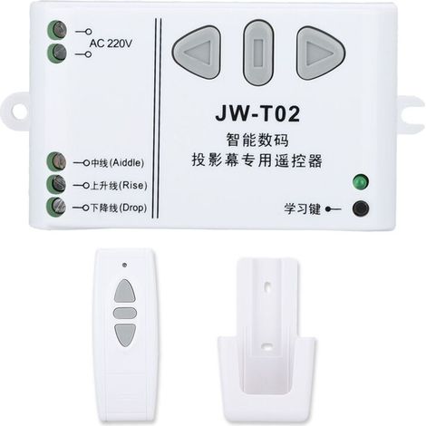 Télécommande sans fil 433 MHz pour écran de projection avec inversion de sens (1/5)