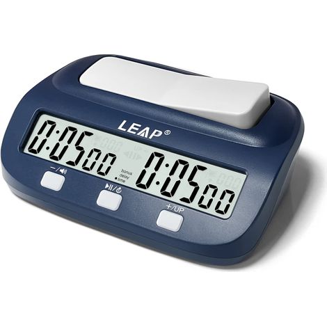 Horloge d'échecs LEAP, minuterie numérique professionnelle avec fonctions de temps et de retard (1/5)