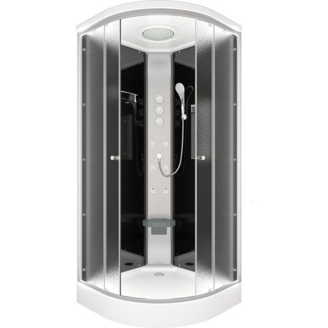 Duschkabine Fertigdusche Dusche Komplettkabine D10-23M1 100x100 cm ohne 2K Scheiben Versiegelung (1/5)