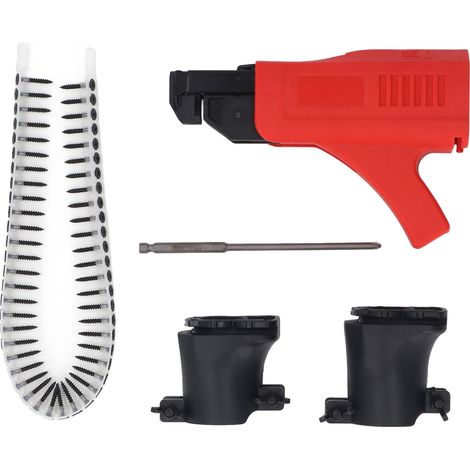 Adaptateur de pistolet à clous à chaîne, réglage de la longueur et de la profondeur, fixation automatique à vis pour perceuse électrique de 47.3 à 75.8mm