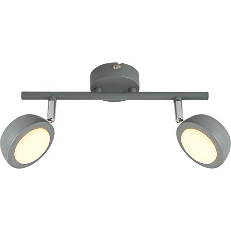 Plafoniera Candellux Mild LED 2 luci 12W 3000K grigia