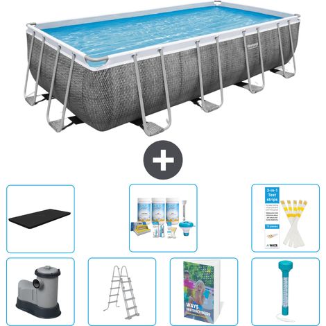 Bestway Power Steel Rechteckig - 549x274x122 cm - 8-teilig S574