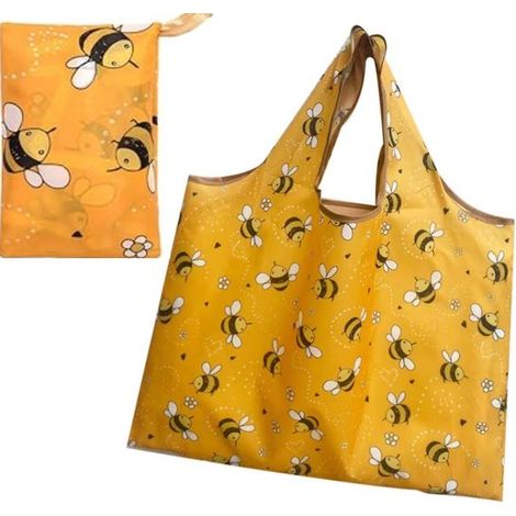 MTTproducts Faltbare Einkaufstasche Große Einkaufstasche 50 x 60 cm Wiederverwendbare Einkaufstasche Leichte Handtasche Material Polyester Tasche (1/5)
