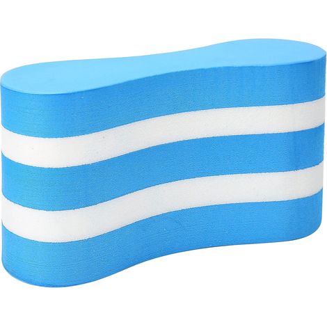 Planche flottante de natation, planche flottante épaissie à cinq couches pour adultes et enfants pour aider à nager les jambes, une pièce bleue et blanche (1/5)