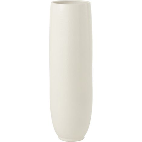 Vase Déco Poterie "Ying" 92cm Blanc