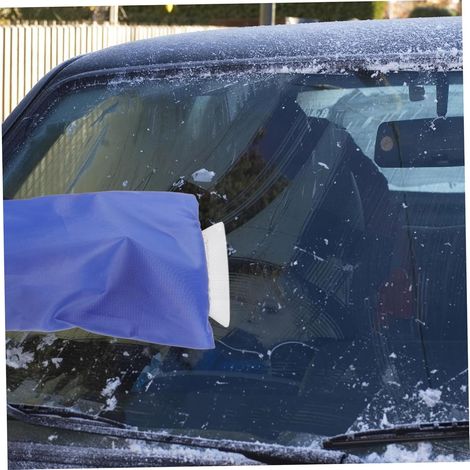 Set di 2 pale da neve invernali, pale da neve per la rimozione della neve, strumenti per la rimozione della neve, antighiaccio, raschietto per finestrini auto sostituibile, pratico raschietto per ghia (1/4)