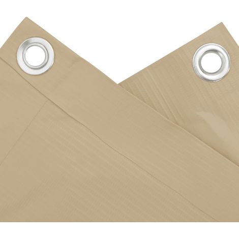 Brise Vue pour Balcon Jardin Terrasse, Écran de balcon, en tissu Oxford 90x600 cm Beige OIB4436E (1/4)