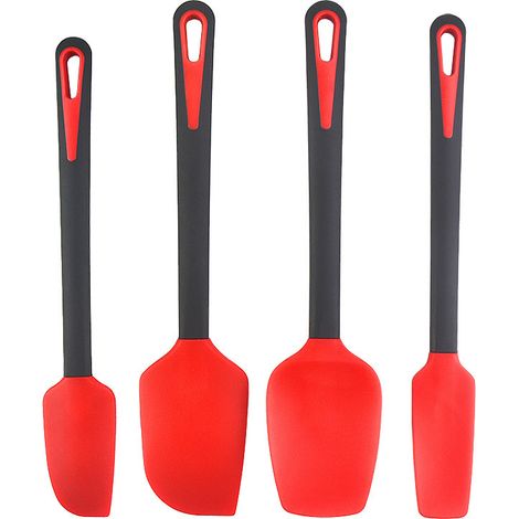 Oferta especial de Amazon: Espátula de silicona, juego de 4 piezas, herramienta para repostería (4 piezas, Amazon) (1/5)