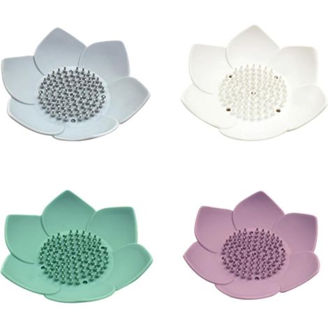 Soap Dish Practical Holder for Solid Soap Petal Shape