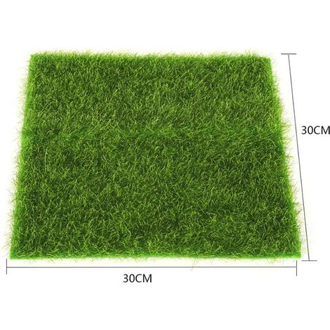 Gazon artificiel en dalles emboîtables pour jardin, bonsaï, aquarium et décoration à faire soi-même (1/5)