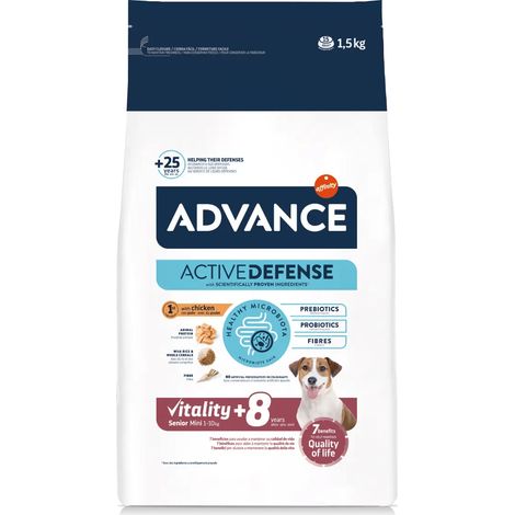 Advance Vitality Senior Mini +8 pour chiens