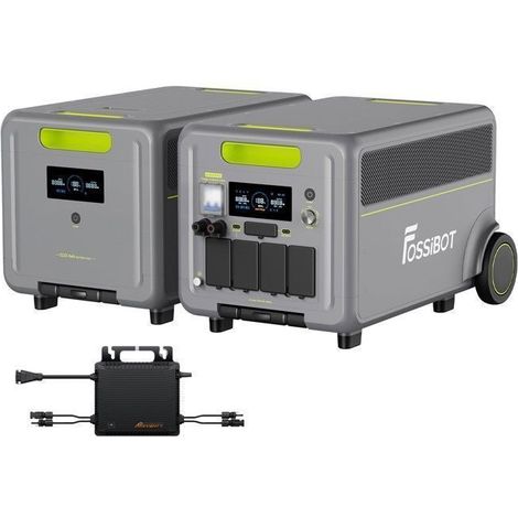 LiFePO4 5222Wh 7200W Generatore Elettrico, FOSSiBOT F7200 Centrale Elettrica + FB5222 Batteria + Microinverter, Casa/Emergenza/RV/UPS (1/5)