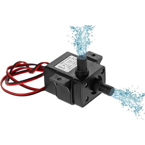 Aideepen DC12V 3M 240L/H Bürstenlose Tauchpumpe, ultraleise Aquariumpumpe für Solarbrunnen, Schwimmbäder und Aquarien, IP68 wasserdicht (1/5)