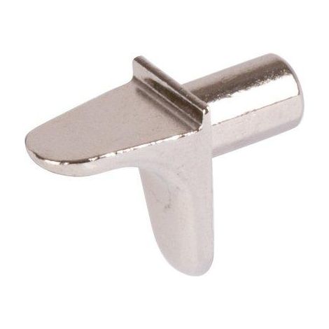 Taquets d'étagère universels en zamak nickelé Ø 5 mm – Pack de 100 (1/2)