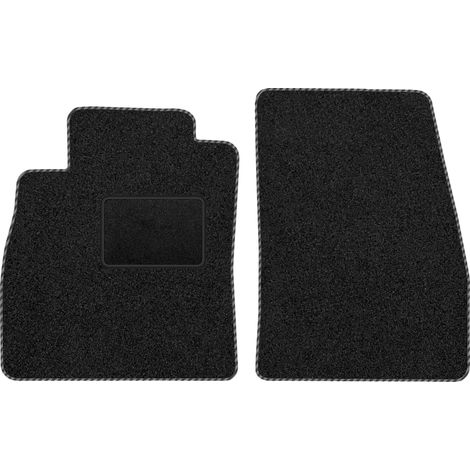 Tapis et moquettes, fibre synthétique, ajustement sur mesure pour Ford Transit, noir (1/5)