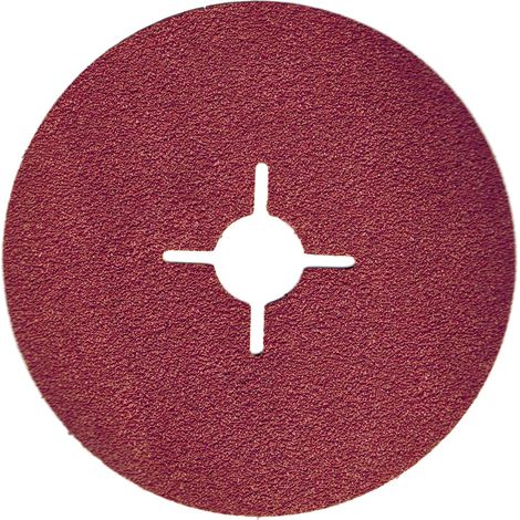 50 Disques abrasifs, Grain 120, Fibre de papier, 125 mm, Pour meuleuse d'angle