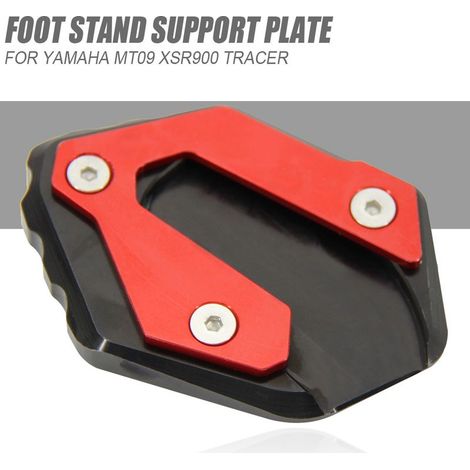 Modification des accessoires pour moto Yamaha MT09 XSR900 TRACER 900 : béquille et support de repose-pieds agrandis (1/4)